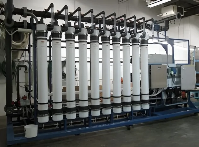 Membrane filtration water treatment system at the Pelican Lake, SK project